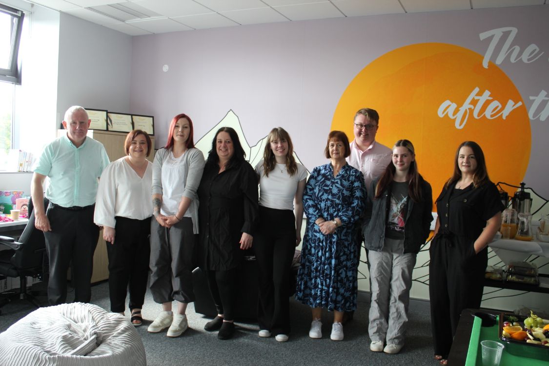 SERC staff and students launch the new recharge room for carers